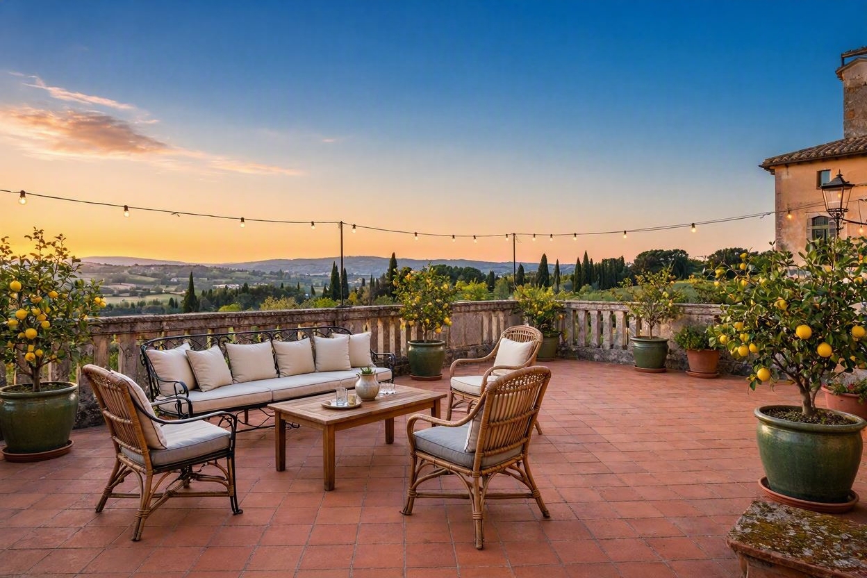 Vista tramonto