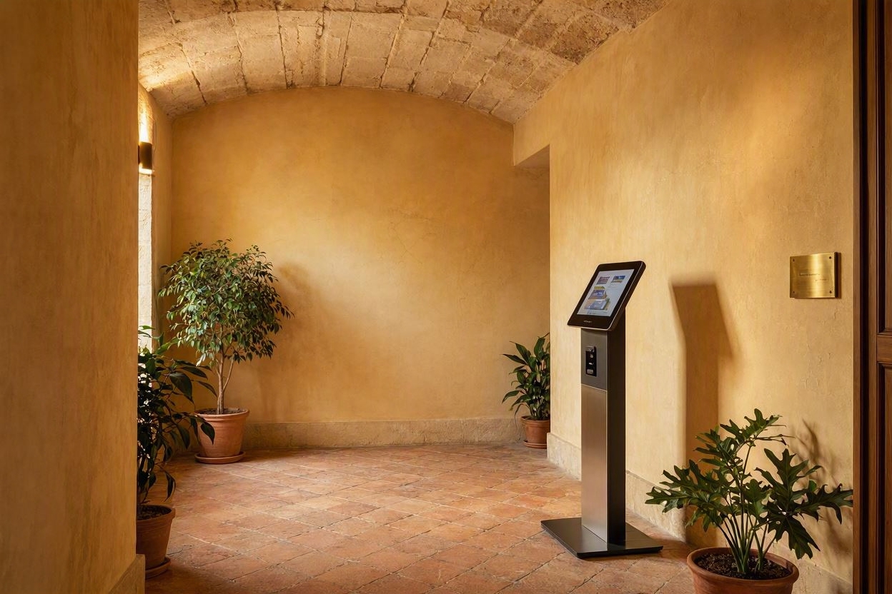 Area ingresso e terminale self check-in